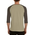 thumbnail image 7 of Donemore Men's Solid Color Henley Collar Raglan Short-Sleeve Shirt, Seven-Sleeve Crew Neck with Minimalist Design, Versatile Top for Office & Casual Occasions, 7 of 7