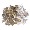 thumbnail image 3 of Colgante de Mariposa Perfecl Vintage de Metal para Manualidades Plata y Bronce, 3 of 7