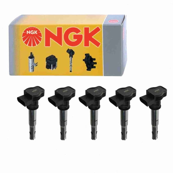 5 pc NGK Ignition Coils compatible with Audi TT Quattro 2.5L L5 2012-2013