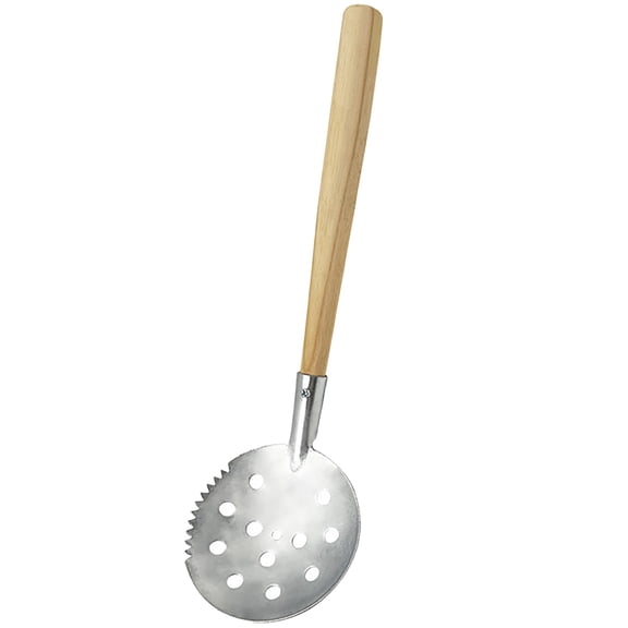 BinKFF 12.6 inchs Ice Fishing Skimmer Scoop, Winter Ice Fishing Scooper with Wooden Handle Ice Slush Scoop Ice Fishing Gear for Scooping out Ice While Fishing