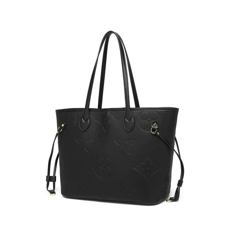 Louis Vuitton - Neverfull mm Tote Bag - Black - Monogram Leather - Women - Luxury