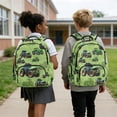 thumbnail image 2 of Yuyamidu Green Tractor 4Pcs School Backpack Set for Boys Girls Preschool Kindergarten Primary Students Kids Shoulder Bag with Lunch Bag, Pencil Case & Water Bottle Bag, 2 of 7