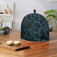 thumbnail image 3 of HELLHERO Teapot Cover Keep Warm Teapot Protective Keep Warm Polyester 1Pcs Lightning Crack Design, 3 of 6