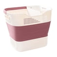 thumbnail image 4 of Cesta plegable Macarena para la colada 30 L contenedor de almacenamiento portátil rojo, 4 of 8