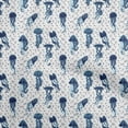 thumbnail image 1 of oneOone Cotton Silk White Fabric Ocean Jelly Fish Craft Projects Decor Fabric Printed By The Yard 42 Inch Wide, 1 of 4