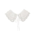 thumbnail image 1 of INSPIRE CHIC Faux Col Détachable, Petit Châle Mini Cape Ras-du-Cou à Strass Collier Faux Peter Pan pour Femmes Blouse Taille Unique Blanc-6, 1 of 5