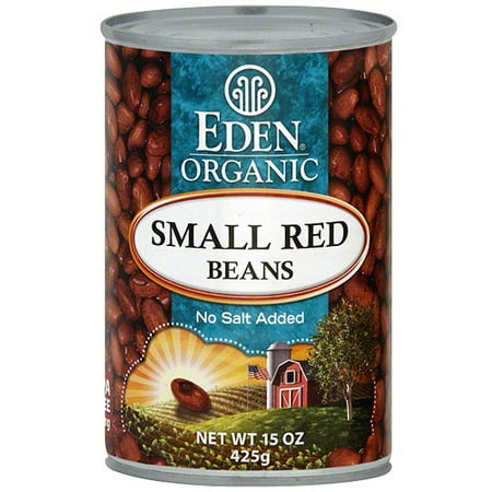 Eden Organic Small Red, 15 oz Beans (Pack of 12)