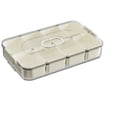 thumbnail image 4 of Fridge Organizer Bin Removable Portable Appetizer Platter for Cafes Home Nut White 8 grid, 4 of 8