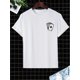 thumbnail image 1 of Camisetas casuales de manga corta con cuello redondo y estampado de cartas de juego para hombre, ideales para verano y tiempo libre., 1 of 7