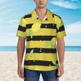 thumbnail image 4 of Bixox Men's Hawaiian Shirts Men's Lemon Print Short-Sleeve Shirt-X-Large, 4 of 8