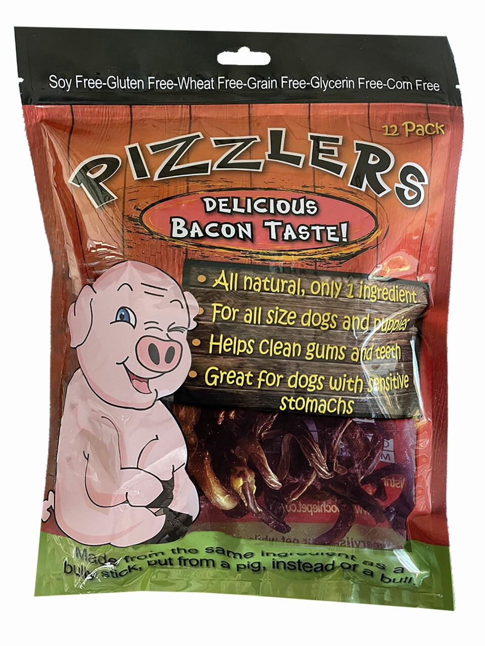 12 Pack Pizzlers (SPIRAL) Pork Pizzle