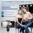 thumbnail image 6 of 3 in 1 Wireless Lavalier Microphone for iPhone, iPad, Android, Camera,12-Hour Battery, mini Noise Reduction Recording Mic 2.4G Ultra-Low Delay, Microphone for Vlog/ TikTok/YouTube Live Stream( 3 Mic), 6 of 6