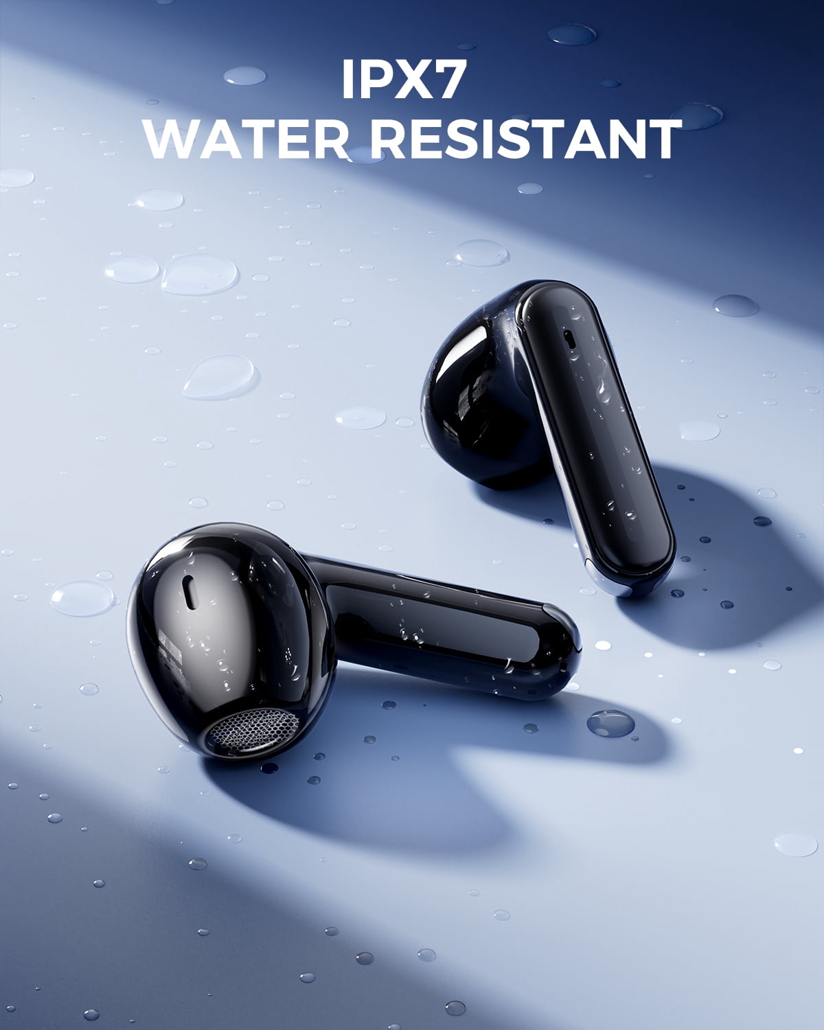 Wireless Earbuds, Bluetooth 5.4 Headphones, 60H Long Playtime, LED Digital Charging Case, IPX7 Waterproof Sports Earphones, Noise Isolation, Compatible with iPhone Android for Workout Travel