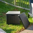thumbnail image 4 of Sunnydaze 9-Gallon Outdoor Cooler Box - Polypropylene Resin - Black, 4 of 9
