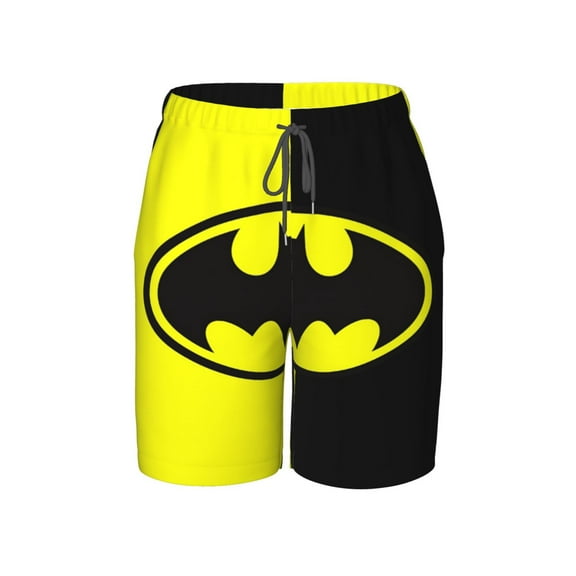 Batman Boy's Swim Trunks Quick Dry Board Shorts Kids Beach Swim Shorts Bathing Suits Swimsuit