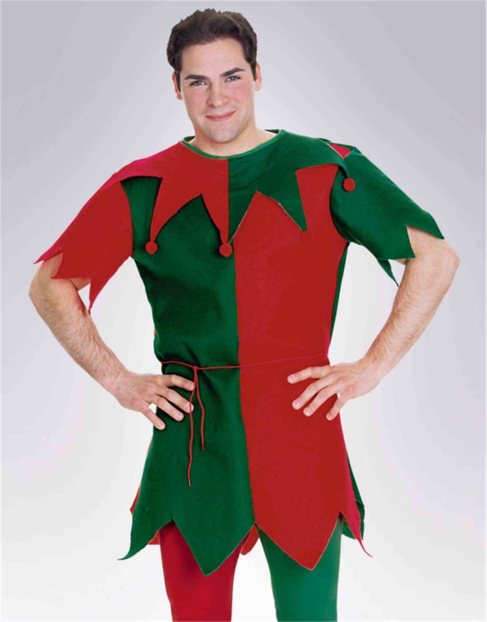 red and green clothes