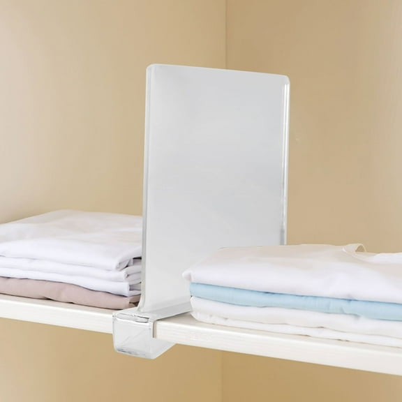 Mlless Acrylic Shelf Dividers for Closet Organization, 10.9" x 9.1" Clear Dividers