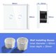 thumbnail image 4 of Touch switch communicates wall compatible with LED lights engraving tempered crystal panel with backlit buttons 86 mm 2 digits 1 way white, 4 of 4