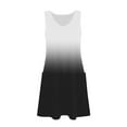 thumbnail image 4 of SMihono Gradient Sundresses for Women 2025 Summer Casual V Neck Sleeveless Sun Dresses Boho Tank Dress Beach Dresses with Pockets Black M, 4 of 6