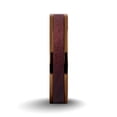 thumbnail image 2 of Deep Purpleheart Wood Inlay Brown Titanium Wedding Ring, 4mm, Size 12, 2 of 4