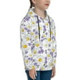 thumbnail image 3 of Haiem Daisies Flowers Pattern Boys Hoodie, Youth Pullover Hooded Sweatshirt, Kangaroo Pocket Hoodie for Kids Girls -Large, 3 of 6