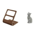 thumbnail image 1 of Soporte de control,Estuche de madera para guardar el mando a distancia,Organizador de control remoto,soporte para teléfono,soporte,Figura de escritorio,Estatua de gato,linda decoración para, 1 of 8