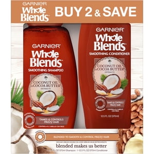 Garnier Whole Blends Smoothing Shampoo & Conditioner