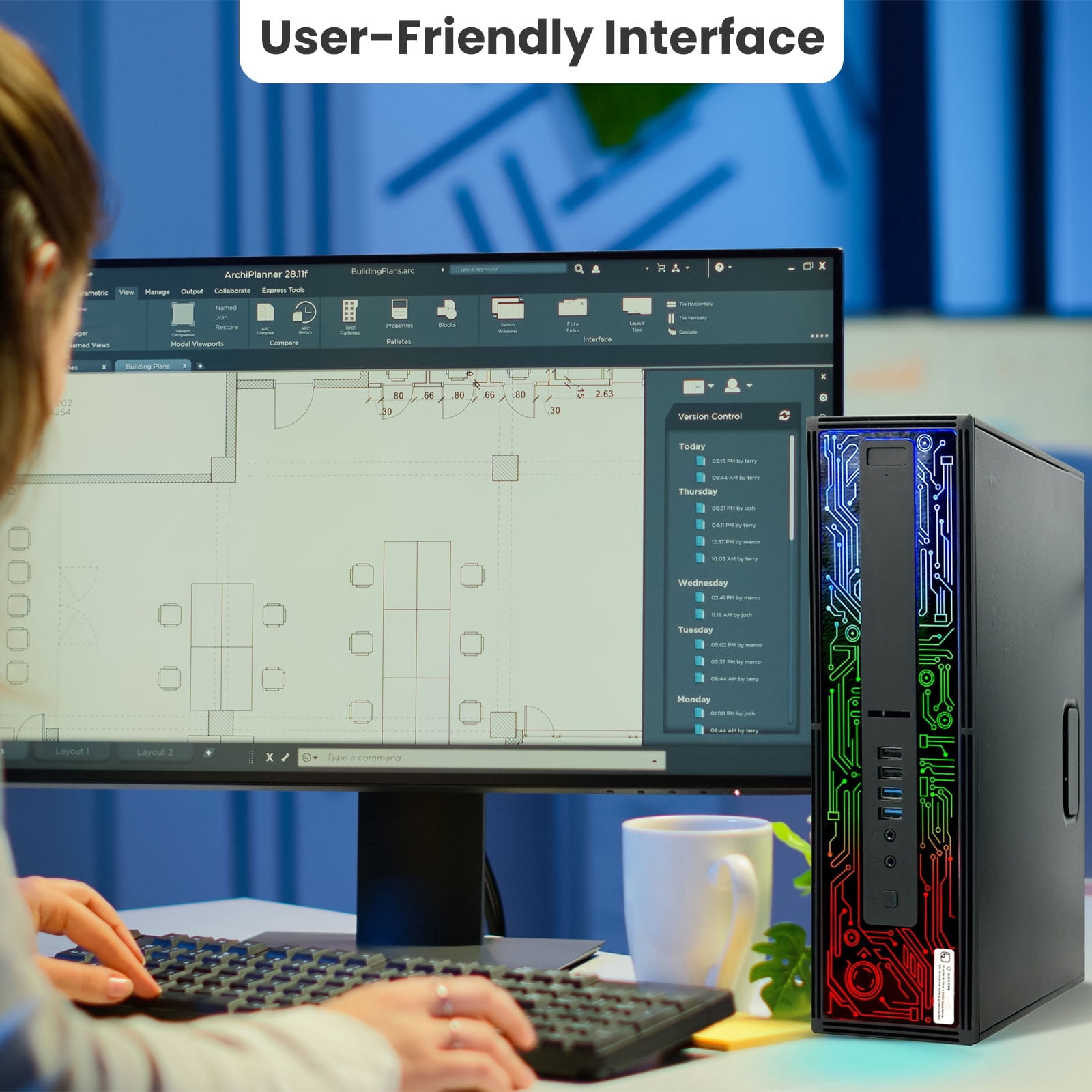 Restored HP G2 ProDesk RGB Desktop Computer PC, Intel i5 Quad-Core 6th Gen. Processor, 16GB Ram, 512GB SSD, 22 inch Monitor, Gaming Keyboard Mouse & Speaker, Wi-Fi, Windows 11 Pro (Refurbished)