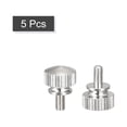 thumbnail image 3 of Knurled Thumb Screws, M3x6mm Brass Shoulder Bolts Grip Knobs Fasteners, Nickel Plated 5Pack, 3 of 5