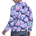 thumbnail image 6 of Uemuo pinkk flower crystal Skull Pattern Men's Hoodie - Casual Pullover Hoodie with Kangaroo Pocket, Stylish Hooded Sweatshirt for Everyday Wear-3X-Large, 6 of 7