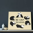 thumbnail image 3 of Kdxio Panda Doing Yoga Pattern Canvas Wall Art for Living Room Wall Decor for Bedroom Bathroom Modern Framed Canvas Art Prints Ready to Hang,Horizontal, 3 of 6