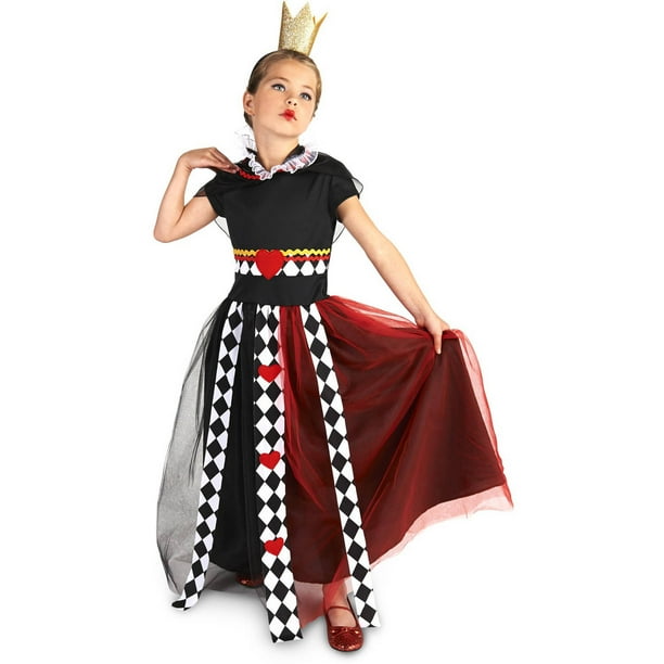 Evil Queen Of Hearts Child Halloween Costume Walmart Com Walmart Com