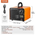 thumbnail image 2 of Ozone Generator 12000mg/h Ozone Machine Odor Remover with 0-120min Timer, 2 of 5