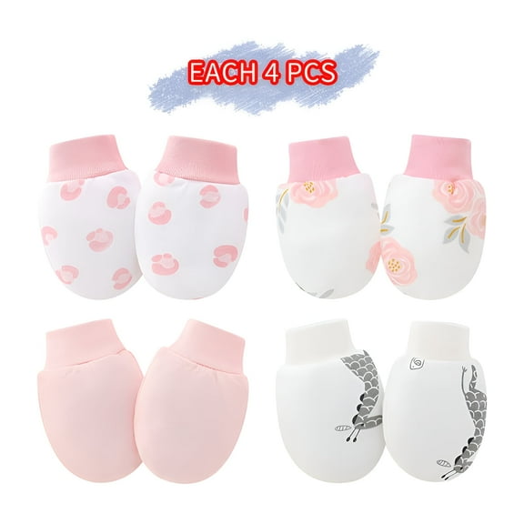 TELOLY 16Pcs Baby Mittens,Waterproof Design Baby Mittens Newborn,Scratch Protection Baby Mittens 0-6 Months,Style1