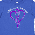 thumbnail image 4 of Inktastic Alzheimer's Awareness Purple Ribbon Heart Boys or Girls Baby T-Shirt, 4 of 5