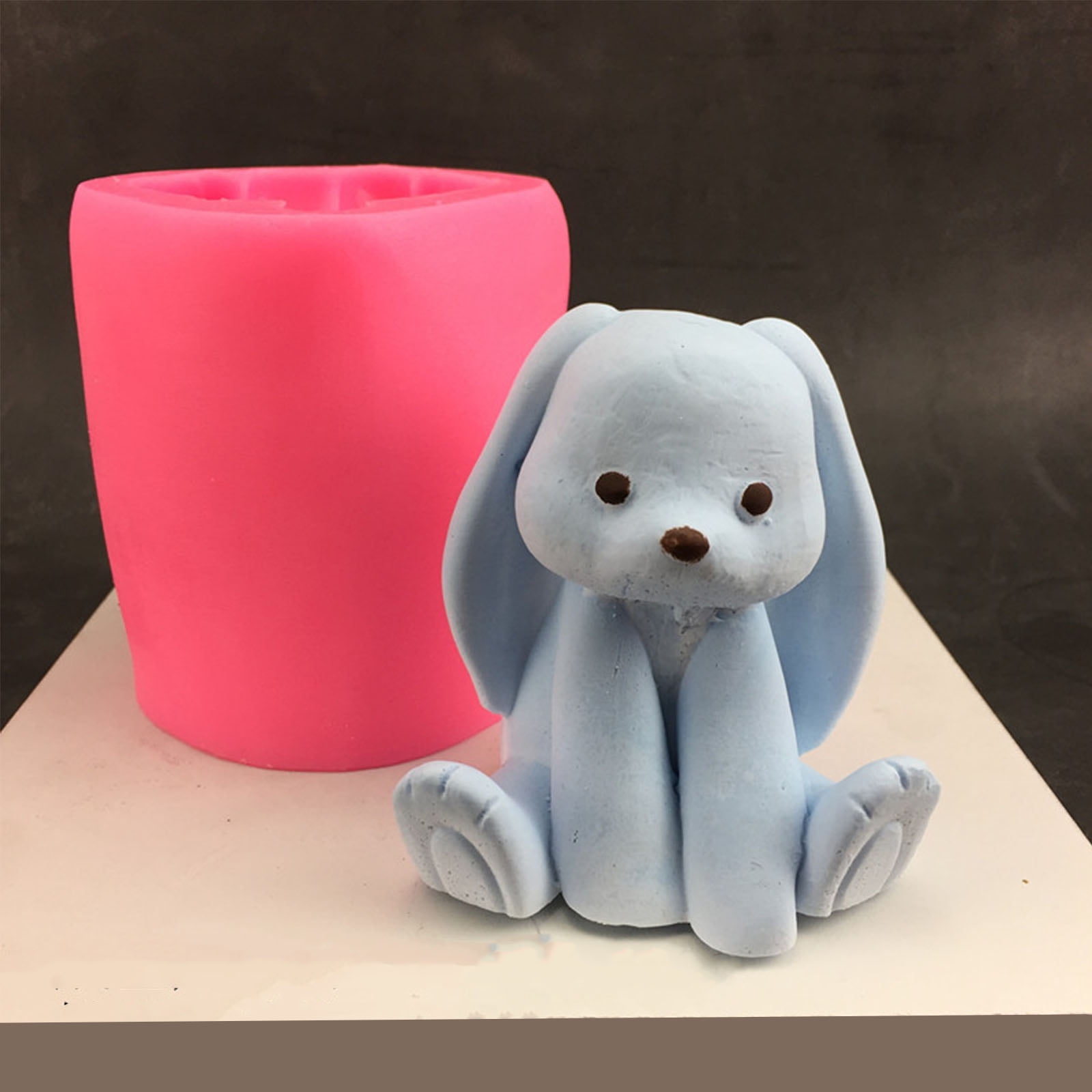 Bear Shaped Silicone Mold for Tabletop Decorations Gypsum Epoxy Resin Silicone Baking Mould