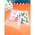 thumbnail image 5 of 5pcs Clear & Frosted Double-sided Ziplock Packaging Bags For Storage, 5 of 5