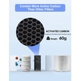 thumbnail image 3 of Dayette AP301 Replacement H13 HEPA Air Purifier Filter, Designed for Smoke Wildfire, Activated Carbon, 3 of 5