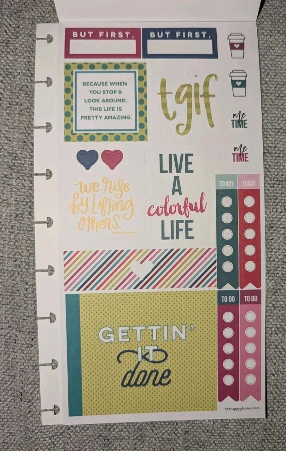 New The Happy Planner Me & My Big Ideas Planner Stickers - Happy Brights