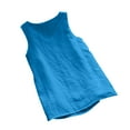 thumbnail image 4 of Wycnly Tank Top for Women Summer Tops for Women 2025 Plus Size Loose Button up Cotton Linen Tunic Top Cute Solid Sleeveless Blouses Ladies Sleeveless Shirt, 4 of 4