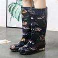 thumbnail image 6 of YUEHUA Womens Rain Boots Long Casual Fashion Outdoor Hiking Walking Gardening Waterproof Anti- Shoes Comfortable Insole Light Rain Shoes Outdoor Garden Shoes, 6 of 7
