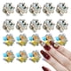 thumbnail image 1 of 20 piezas de diamantes de imitación de cristal para uñas, diamantes de uñas, gemas de metal de vidrio, piedras para decoración de uñas 3D, 1 of 6