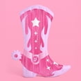 thumbnail image 1 of Bota inflable para piscina con estampado XO, Fetti Cowgirl, de 6 pies, con purpurina, 1 of 6