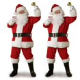 thumbnail image 2 of Disfraz navideño de Papá Noel, disfraz clásico rojo de lujo de terciopelo, disfraz de Papá Noel para hombre, fiesta de Navidad de año nuevo, 2 of 4