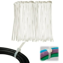 200 pcs Clear 6" Inch Nylon Cable Wire Wrap Zip Ties 18 LBS UV Resistant USA