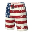 thumbnail image 4 of Vsdgher Vintage American Flag Men's Beach Shorts, Surfing shorts, Swim trunks, Quick Dry Swim Trunks for Surfing Beach Fun -X-Large, 4 of 6