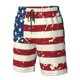 thumbnail image 4 of Balery Vintage American Flag Traje de Baño Estilo Hawaiano para Hombre, Shorts de Secado Rápido con Bolsillos-Medium, 4 of 6