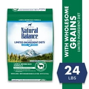Natural Balance L.I.D. Limited Ingredient Diets Dry Dog Food, 24 Pounds, Lamb & Brown Rice Puppy Formula