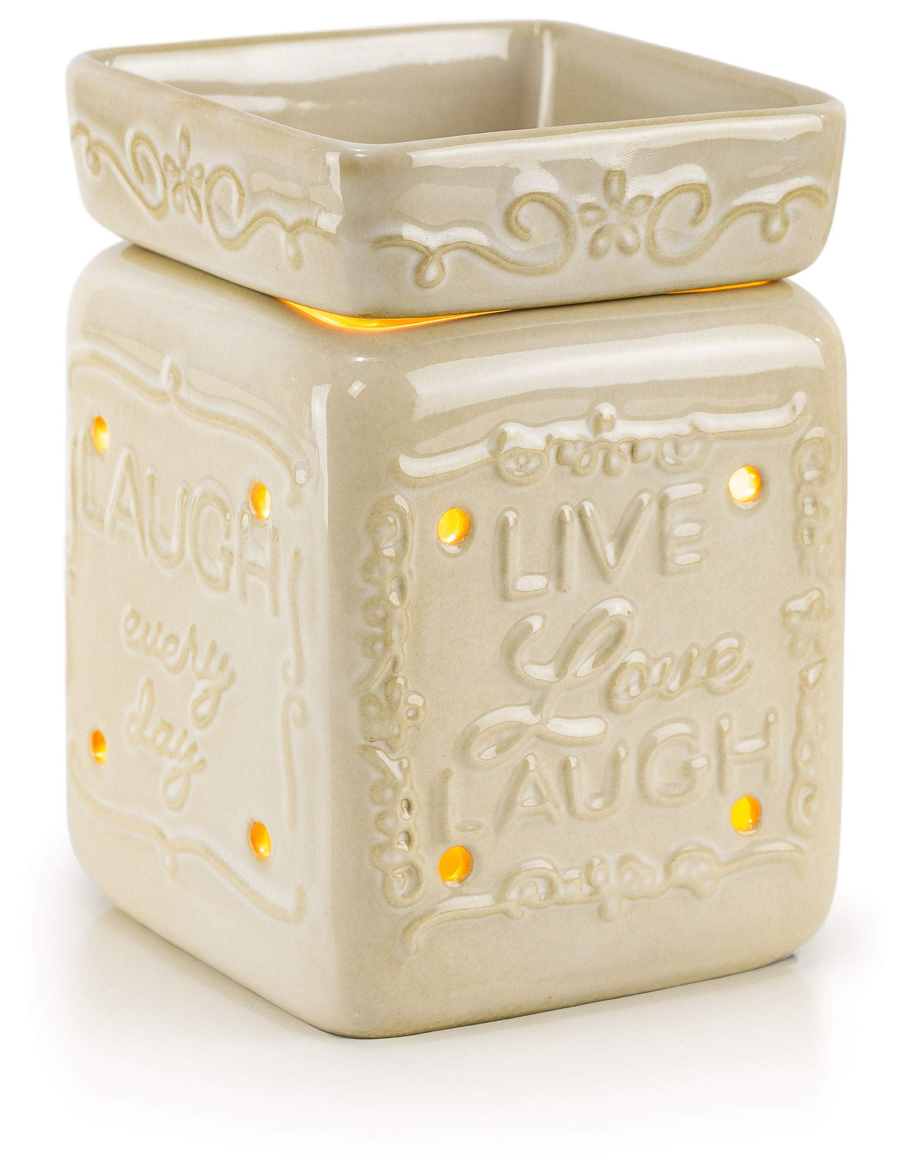 Dawhud Direct Vp Home Ceramic Fragrance Warmer Live Love Laugh 1