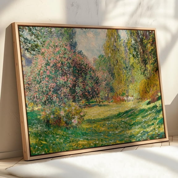Claude Monet, Landscape: The Parc Monceau 1876, Wall Art, Wall Art, Landscape Wall Art UNFRAMED PAPER POSTER